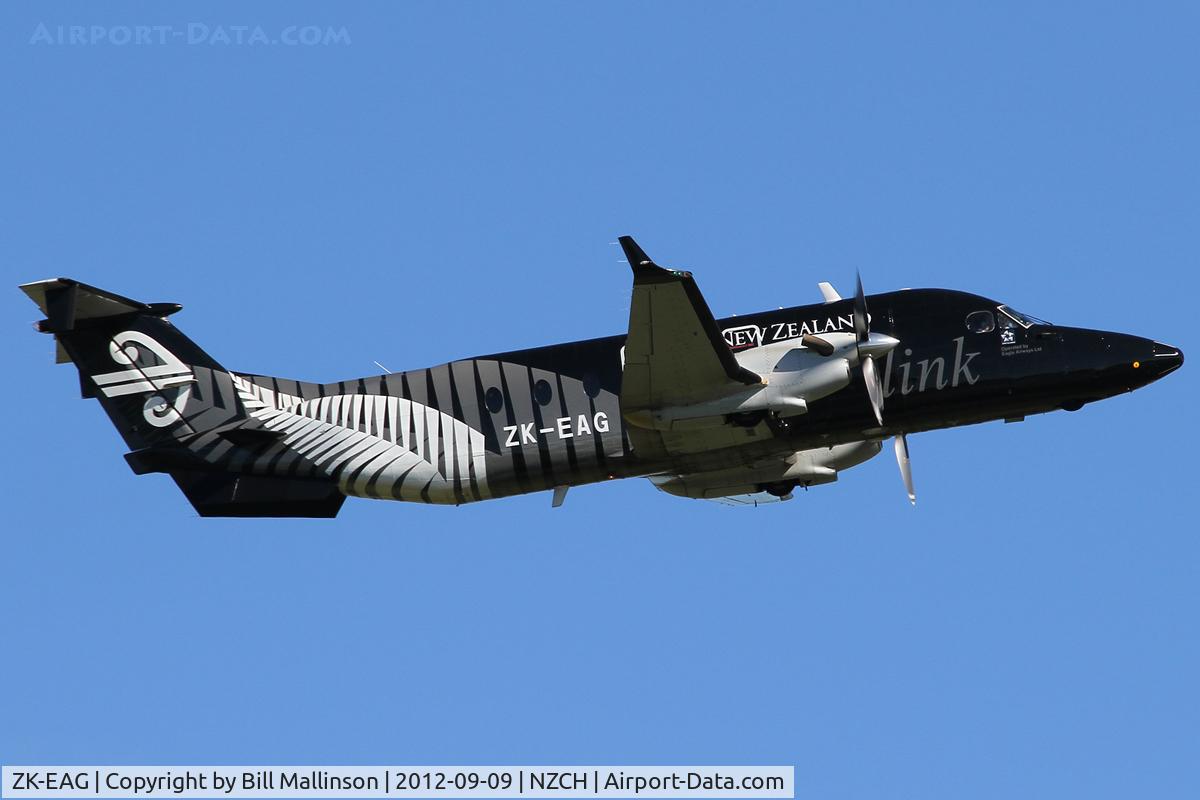 ZK-EAG, 2002 Raytheon Aircraft Company 1900D C/N UE-430, All Blacks c/s