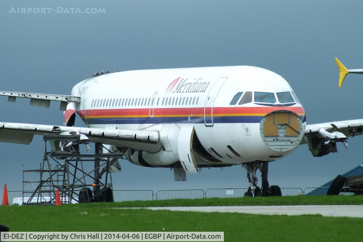 EI-DEZ, 2000 Airbus A319-112 C/N 1283, ex Meridiana, being parted out by ASI at Kemble