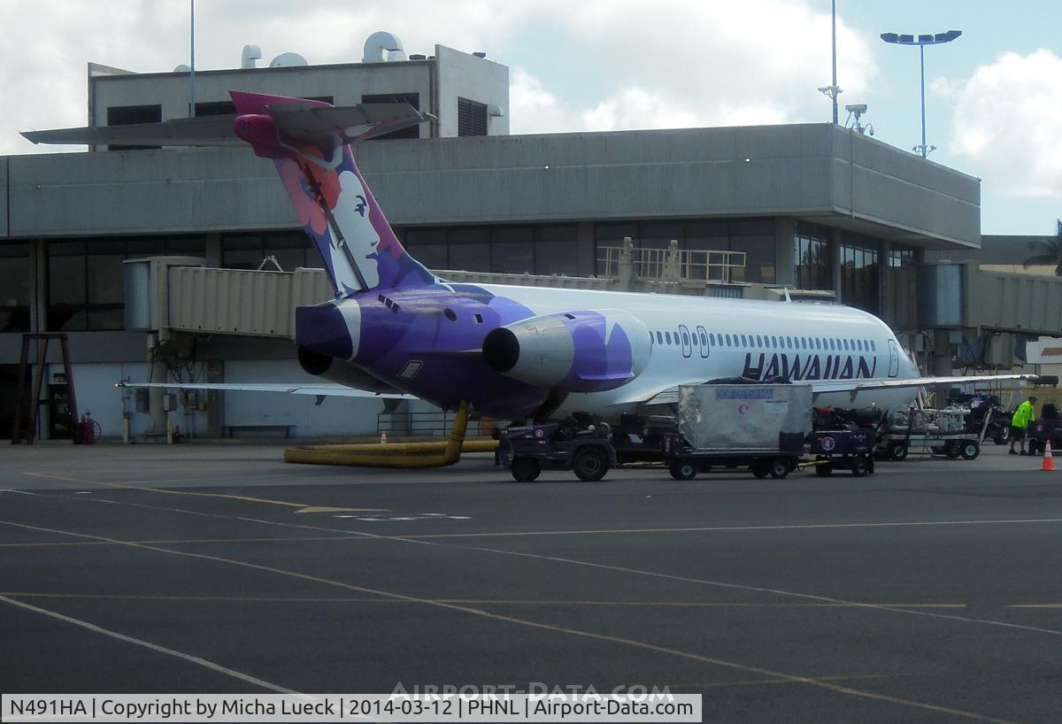 N491HA, 2003 Boeing 717-200 C/N 55175, At Honolulu