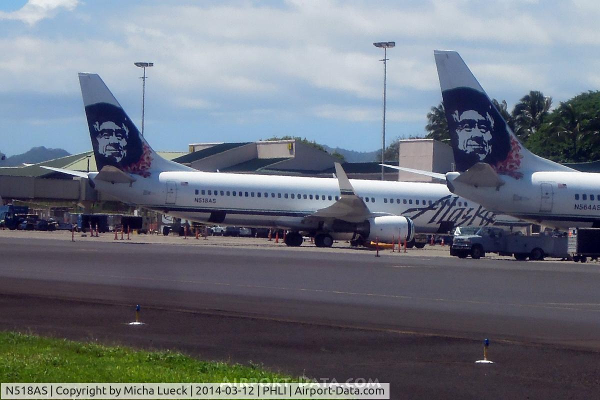 N518AS, 2008 Boeing 737-890 C/N 35693, At Lihue