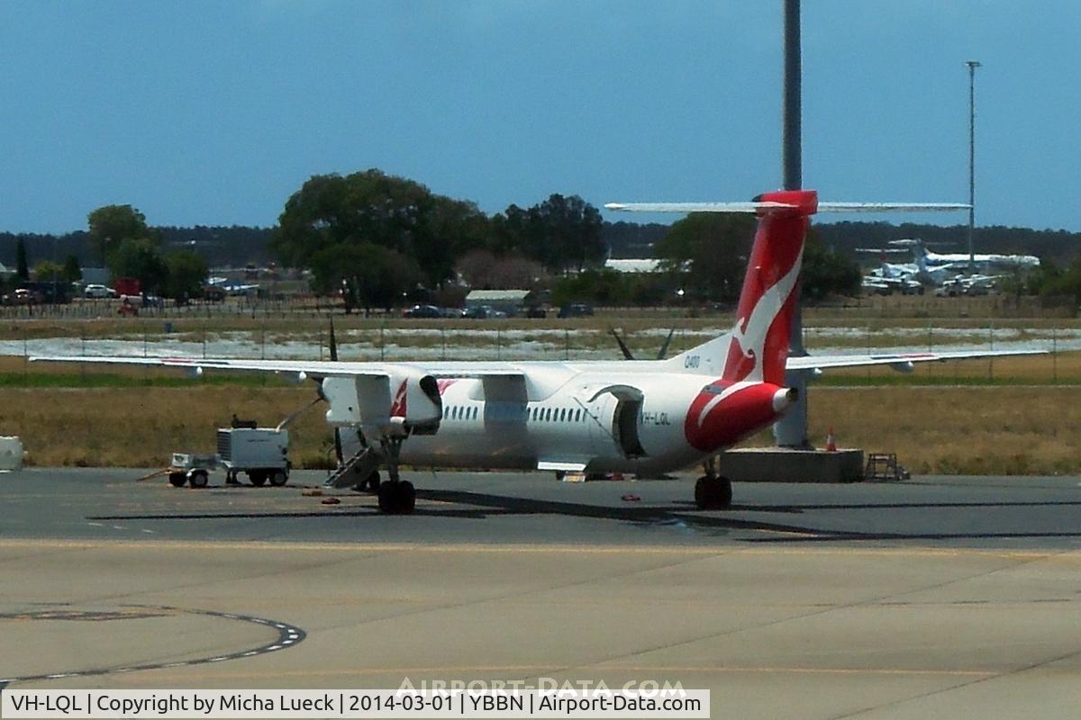 VH-LQL, 2013 Bombardier DHC-8-402 Dash 8 C/N 4449, At Brisbane