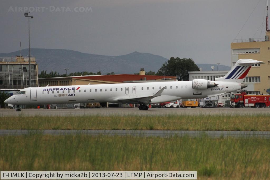 F-HMLK, 2011 Bombardier CRJ-1000EL NG (CL-600-2E25) C/N 19016, Parked