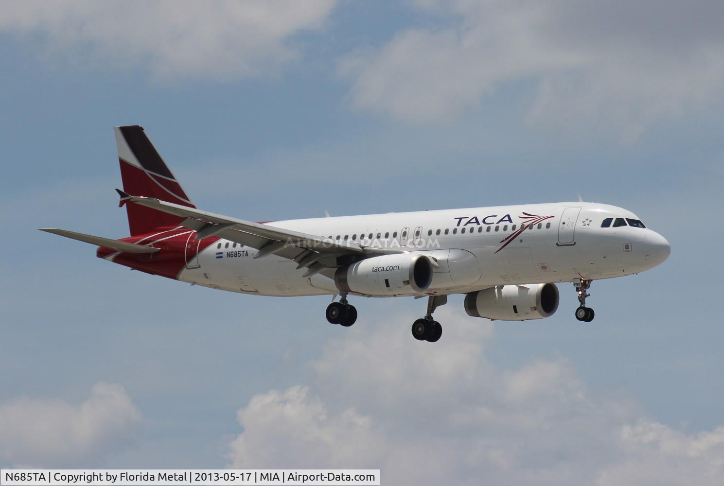 N685TA, 2012 Airbus A320-233 C/N 5068, Taca A320