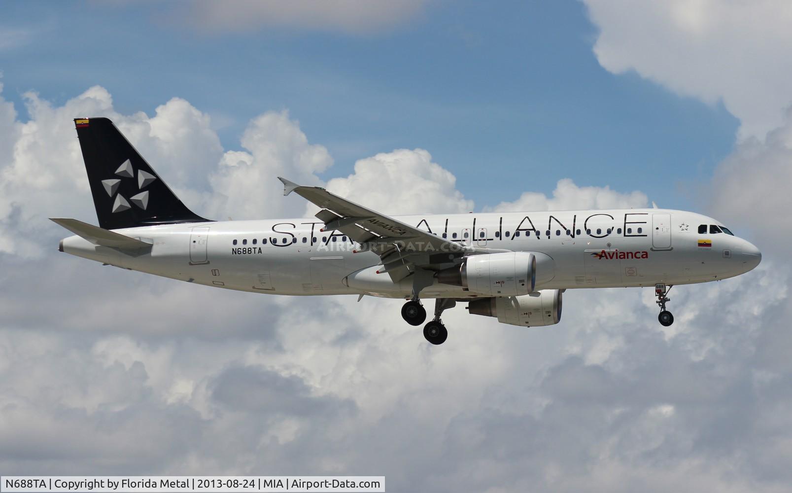 N688TA, 2012 Airbus A320-214 C/N 5243, Avianca Star Alliance A320