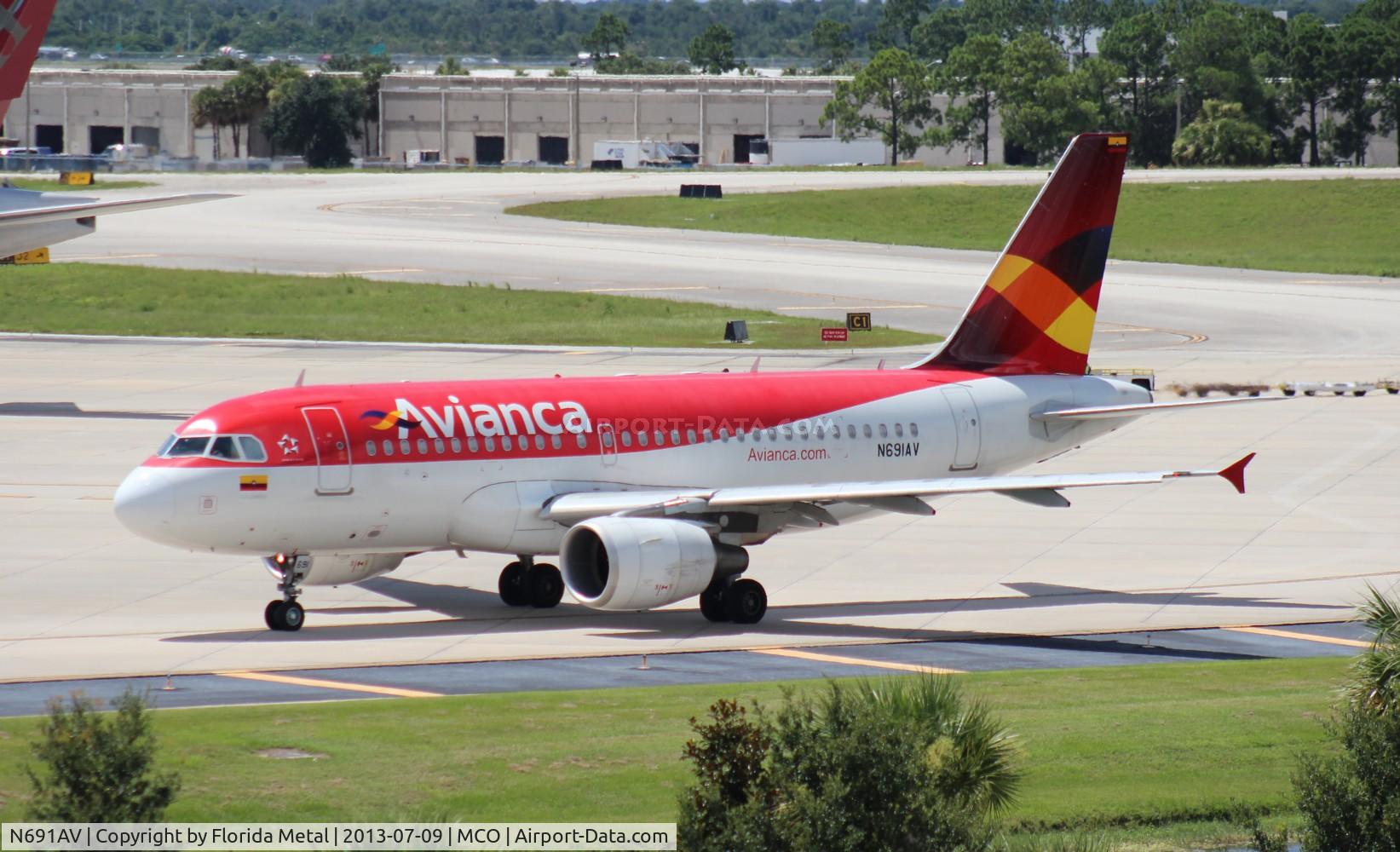 N691AV, 2008 Airbus A319-115 C/N 3691, Avianca A319