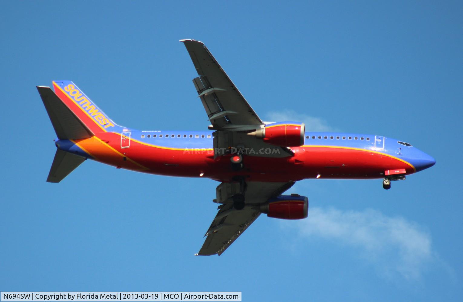 N694SW, 1985 Boeing 737-3T5 C/N 23061, Southwest 737-300