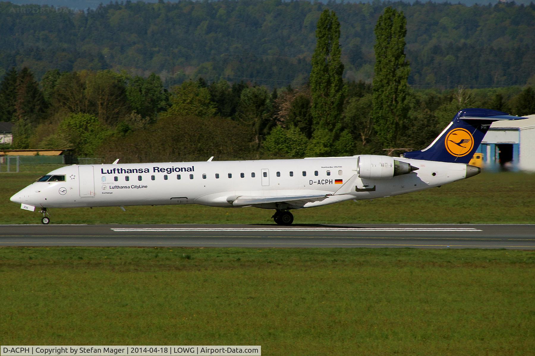 D-ACPH, 2002 Canadair CRJ-701ER (CL-600-2C10) Regional Jet C/N 10043, Lufthansa CRJ700 @ GRZ