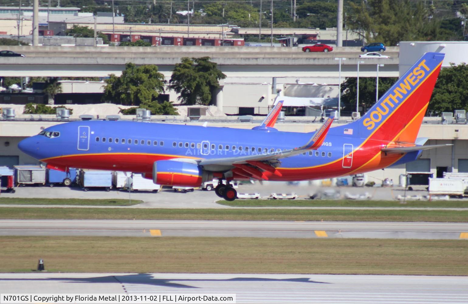 N701GS, 1997 Boeing 737-7H4 C/N 27836, Southwest 737-700