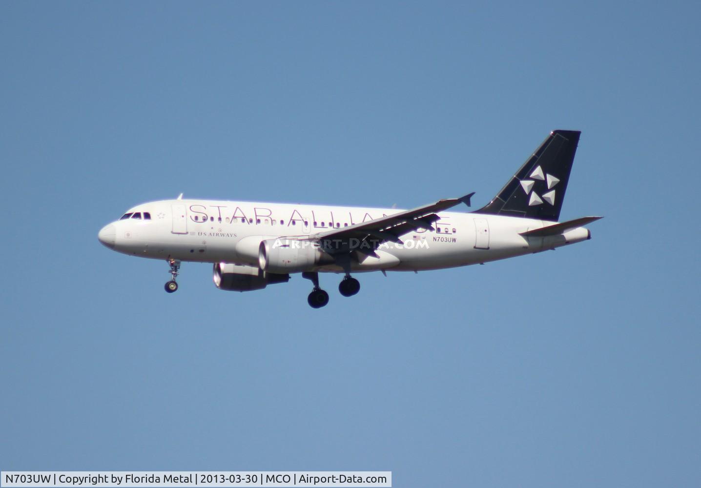 N703UW, 1998 Airbus A319-112 C/N 0904, US Airways Star Alliance A319