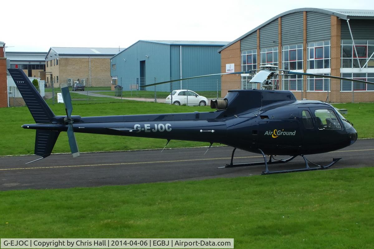 G-EJOC, 1981 Aerospatiale AS-350B Ecureuil C/N 1465, Still wearing Air & Ground titles, now registered to MK's Supermarket