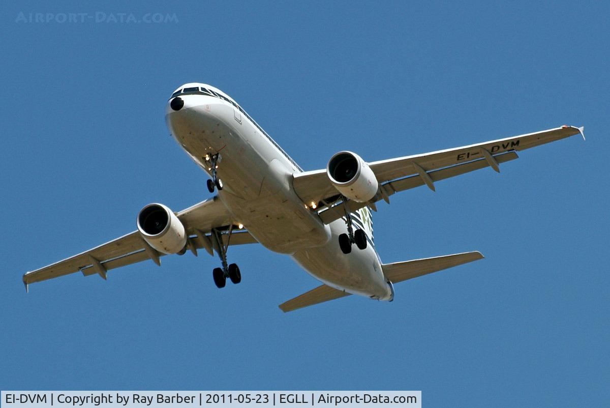 EI-DVM, 2011 Airbus A320-214 C/N 4634, Aibus A320-214 [4634] (Aer Lingus) Home~G 23/05/2011. On approach 27R.