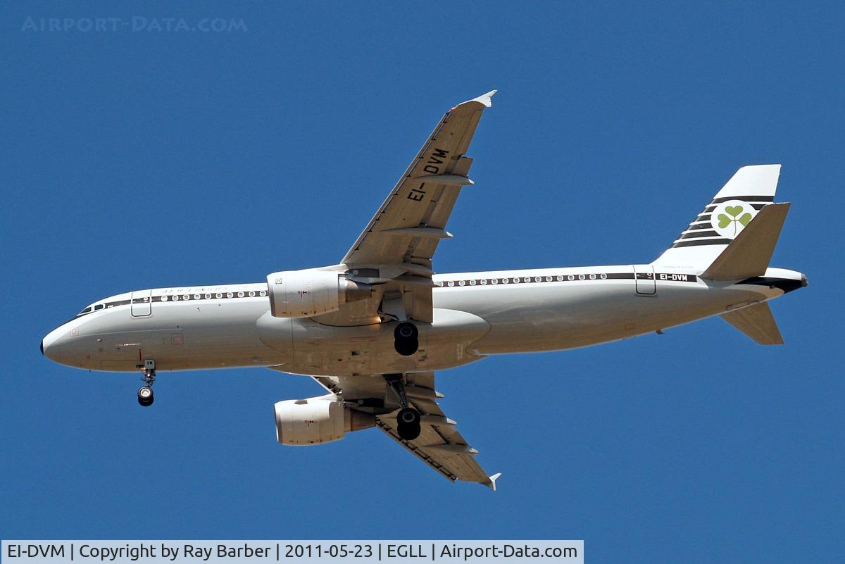 EI-DVM, 2011 Airbus A320-214 C/N 4634, Aibus A320-214 [4634] (Aer Lingus) Home~G 23/05/2011. On approach 27R.