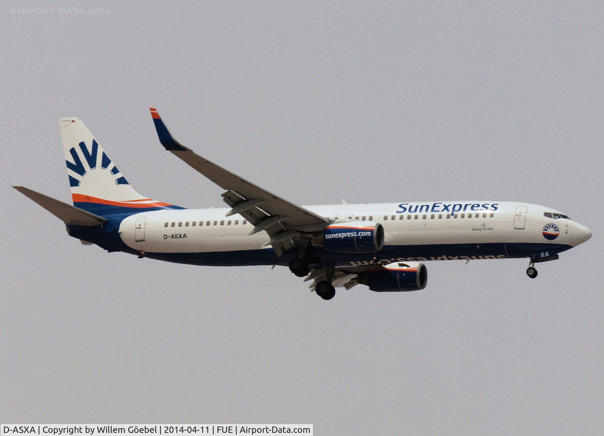 D-ASXA, 1999 Boeing 737-8Z9 C/N 28178, Prepare for landing on Fuertefentura Airport