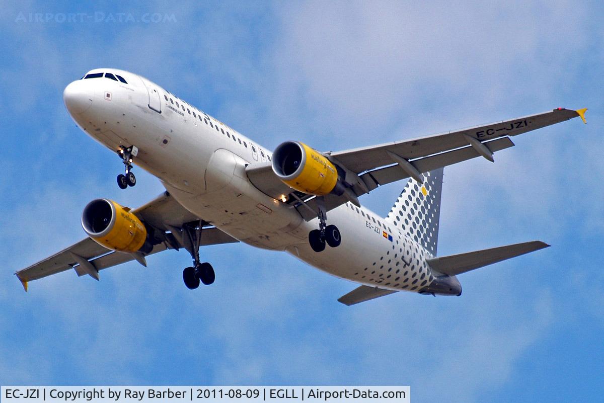 EC-JZI, 2006 Airbus A320-214 C/N 2988, Airbus A320-214 [2988] (Vueling Airlines) Home~G 09/08/2011. On approach 27R.