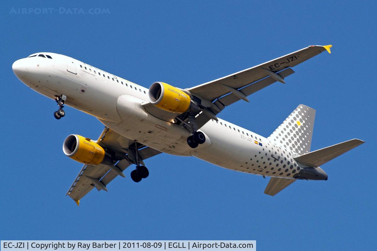EC-JZI, 2006 Airbus A320-214 C/N 2988, Airbus A320-214 [2988] (Vueling Airlines) Home~G 09/08/2011. On approach 27R.