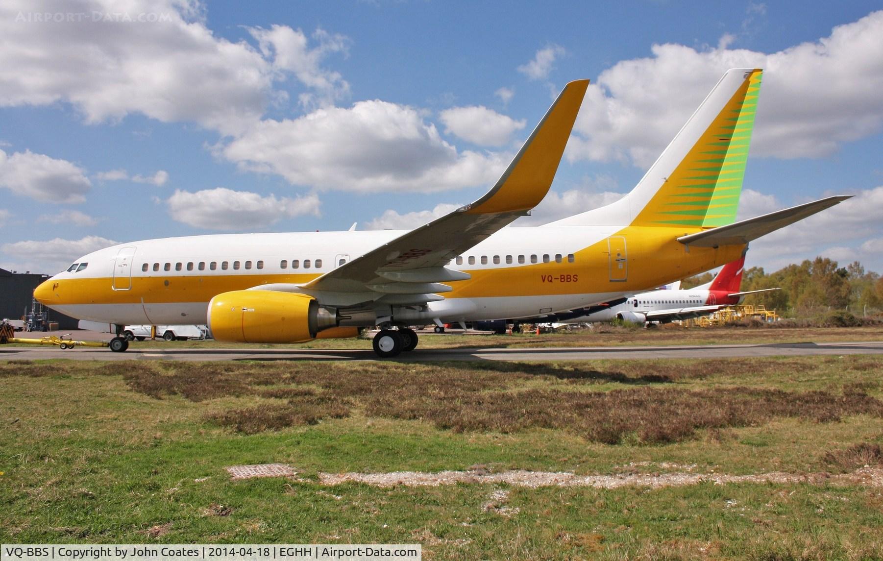 VQ-BBS, 2005 Boeing 737-7AK BBJ C/N 34303, At European Avn.