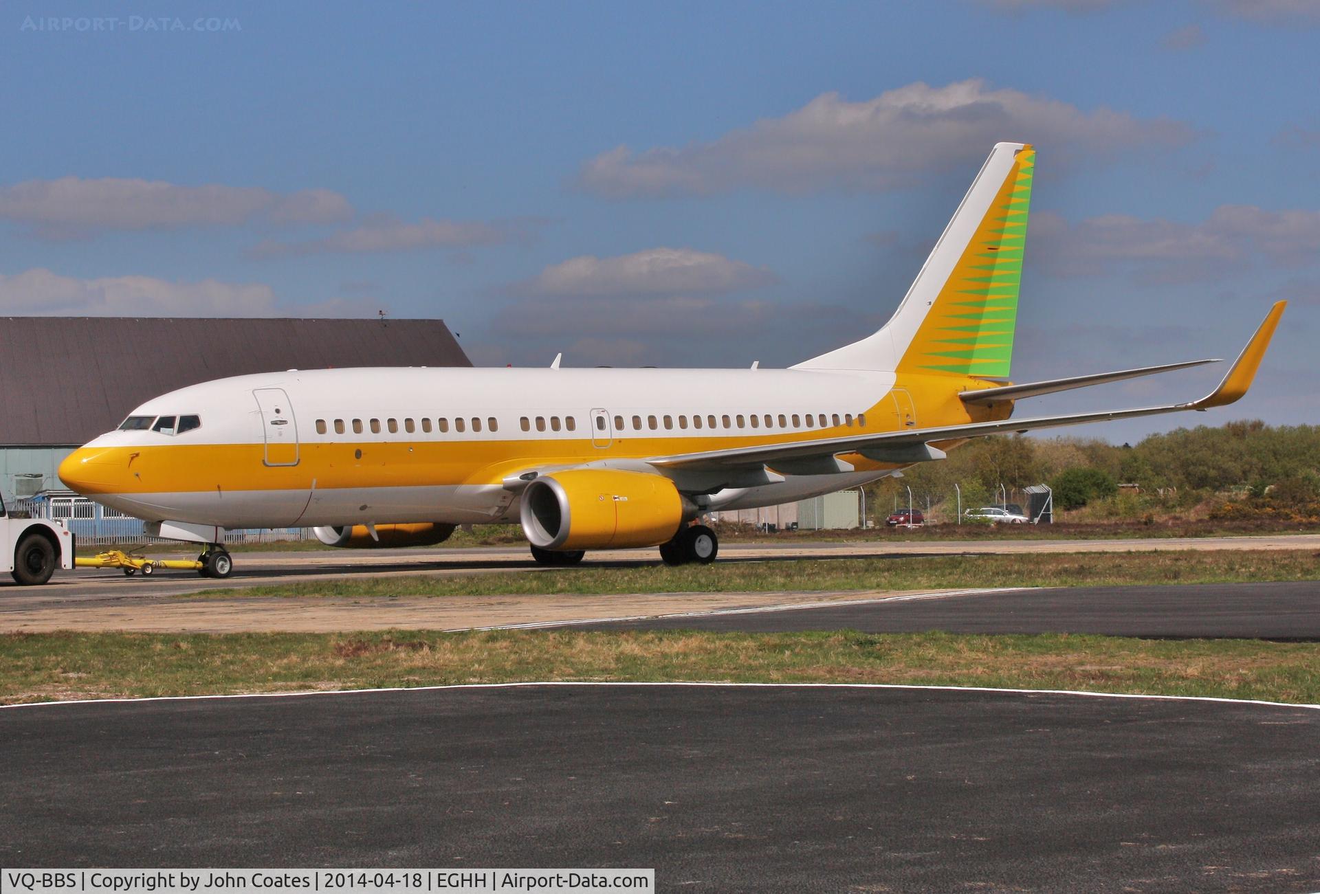 VQ-BBS, 2005 Boeing 737-7AK BBJ C/N 34303, Push back