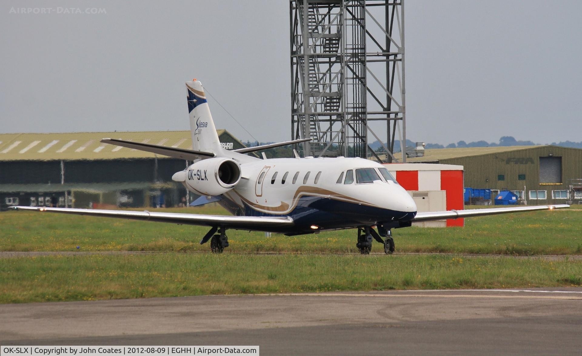 OK-SLX, 2002 Cessna 560XL Citation Excel C/N 560-5243, Arriving at CSE