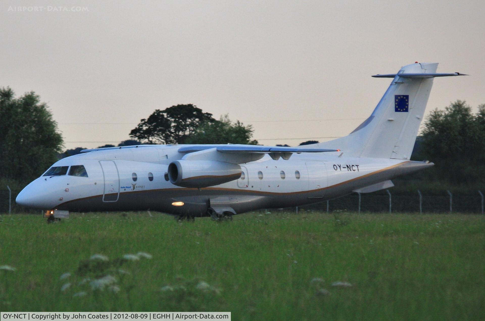 OY-NCT, 2001 Dornier 328-310 C/N 3213, Lining up