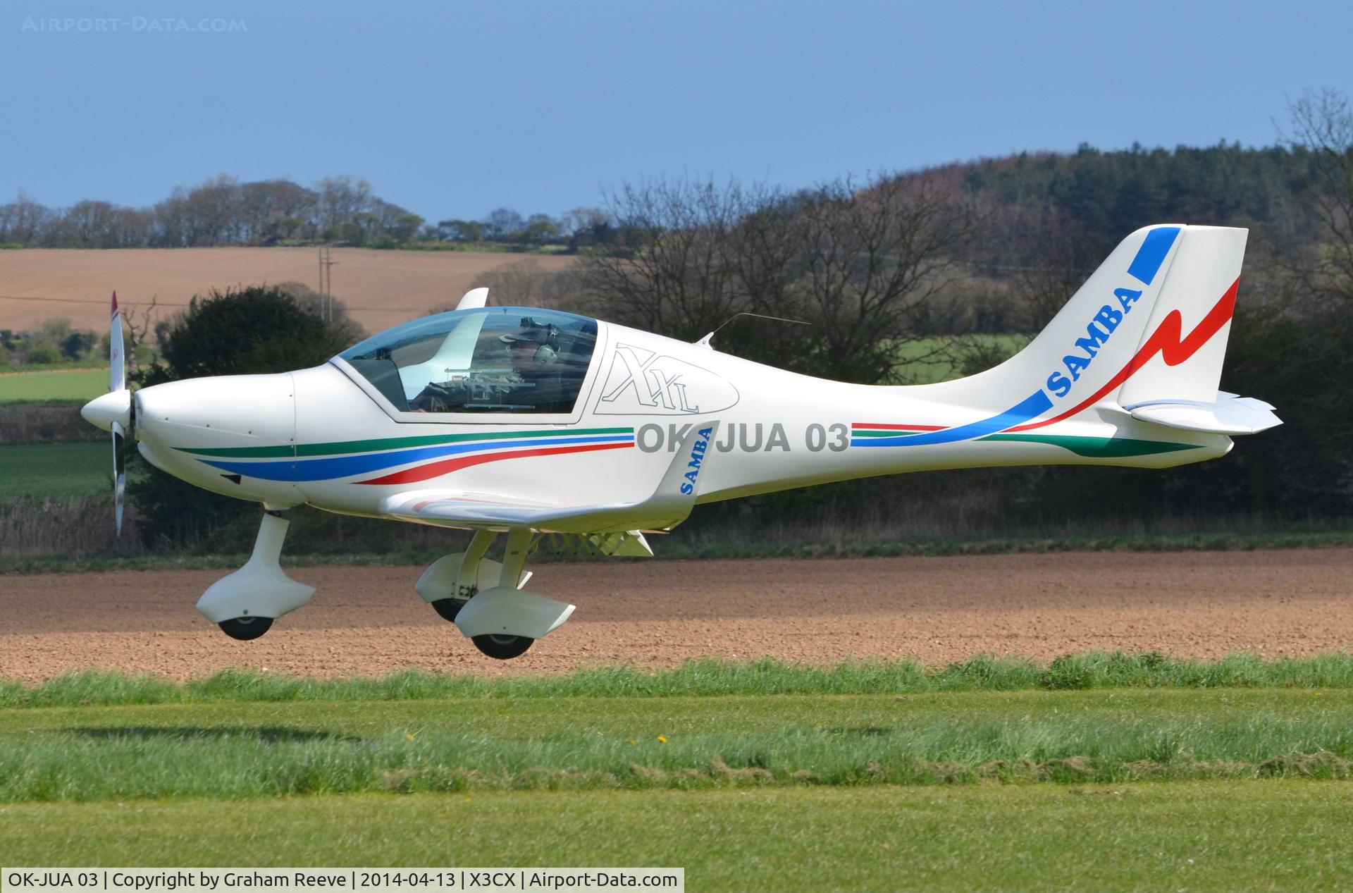 OK-JUA 03, Urban Air UFM-10 Samba C/N Not found OK-JUA 03, About to touch down at Northrepps.