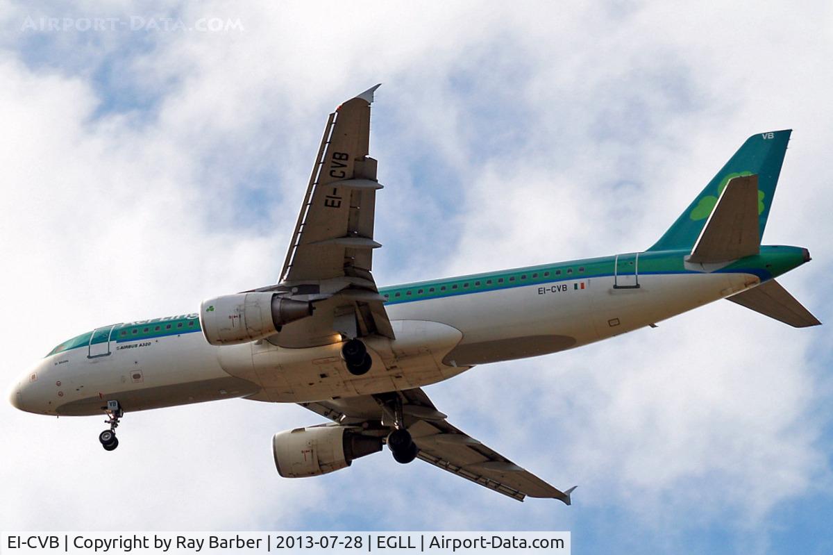 EI-CVB, 2000 Airbus A320-214 C/N 1394, Airbus A320-214 [1394] (Aer Lingus) Home~G 28/07/2013. On approach 27R.