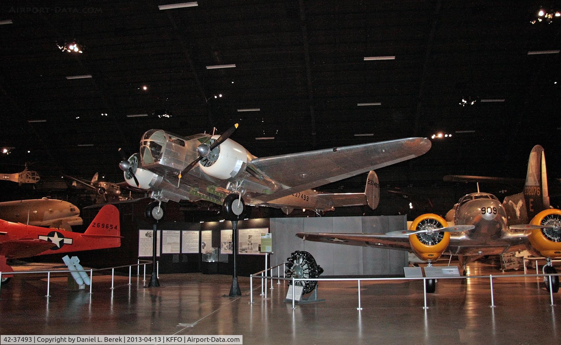 42-37493, 1942 Beech AT-11 Kansan C/N 4086, This advanced trainer allowed for gun turret practice.
