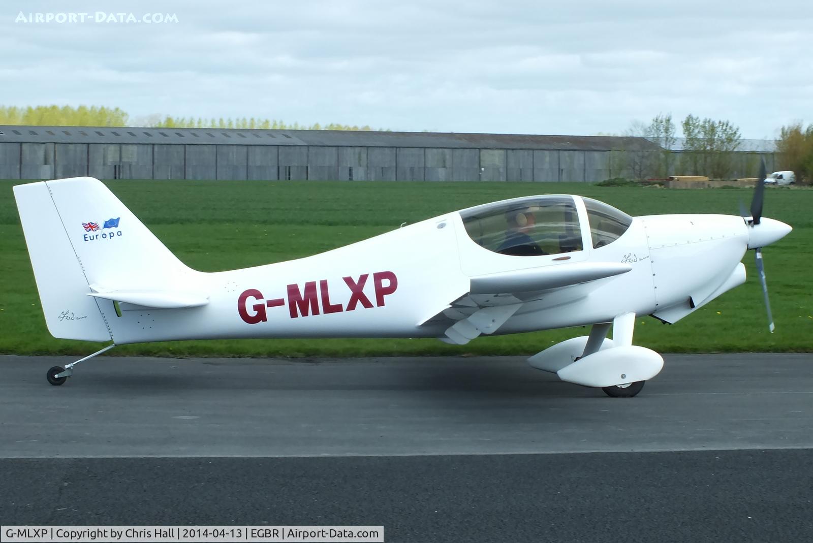 G-MLXP, 2013 Europa  C/N PFA 247-12974, at Breighton's 'Early Bird' Fly-in 13/04/14