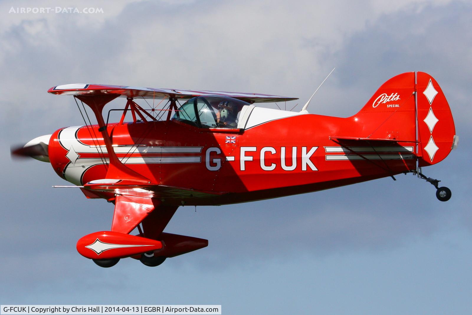 G-FCUK, 1974 Pitts S-1C Special C/N 02 (G-FCUK), at Breighton's 'Early Bird' Fly-in 13/04/14