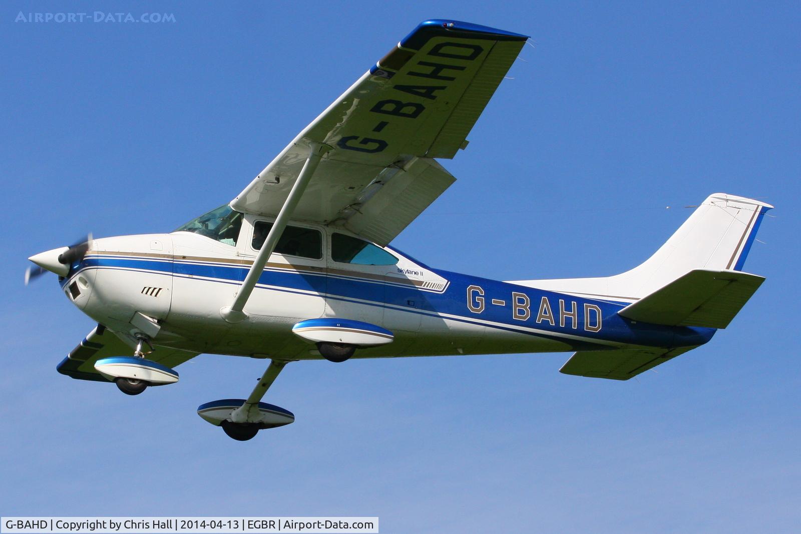 G-BAHD, 1972 Cessna 182P Skylane Skylane C/N 18261501, at Breighton's 'Early Bird' Fly-in 13/04/14