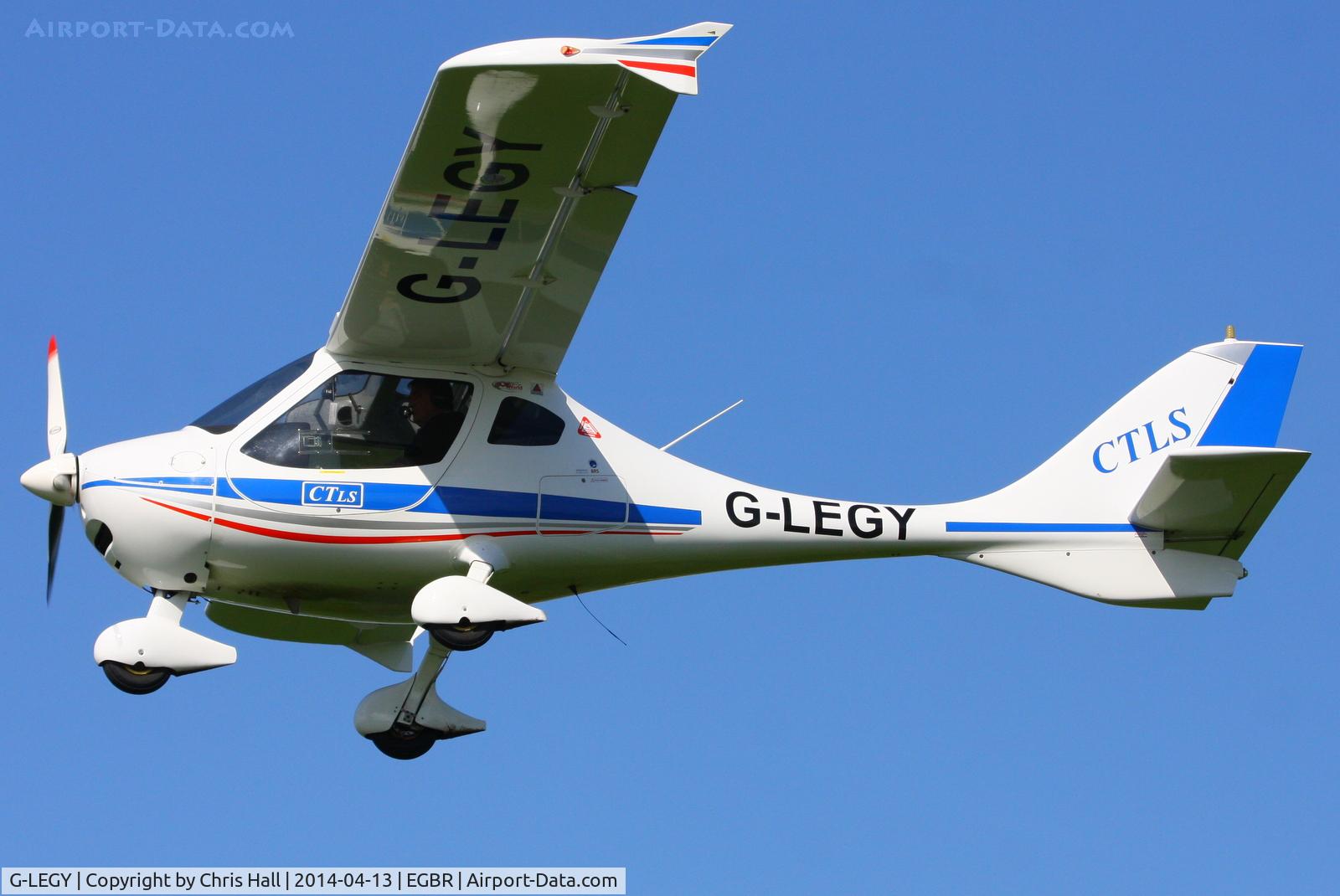 G-LEGY, 2008 Flight Design CTLS C/N F-08-09-13, at Breighton's 'Early Bird' Fly-in 13/04/14