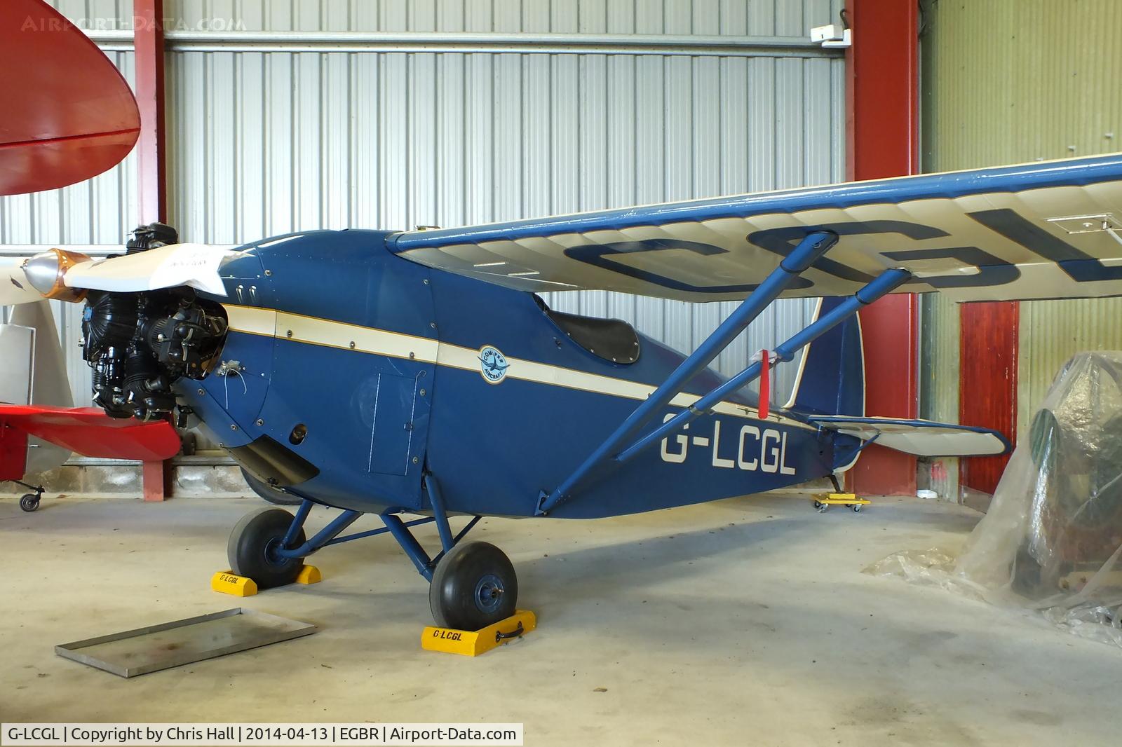 G-LCGL, 1993 Comper CLA7 Swift Replica C/N PFA 103-11089, at Breighton's 'Early Bird' Fly-in 13/04/14