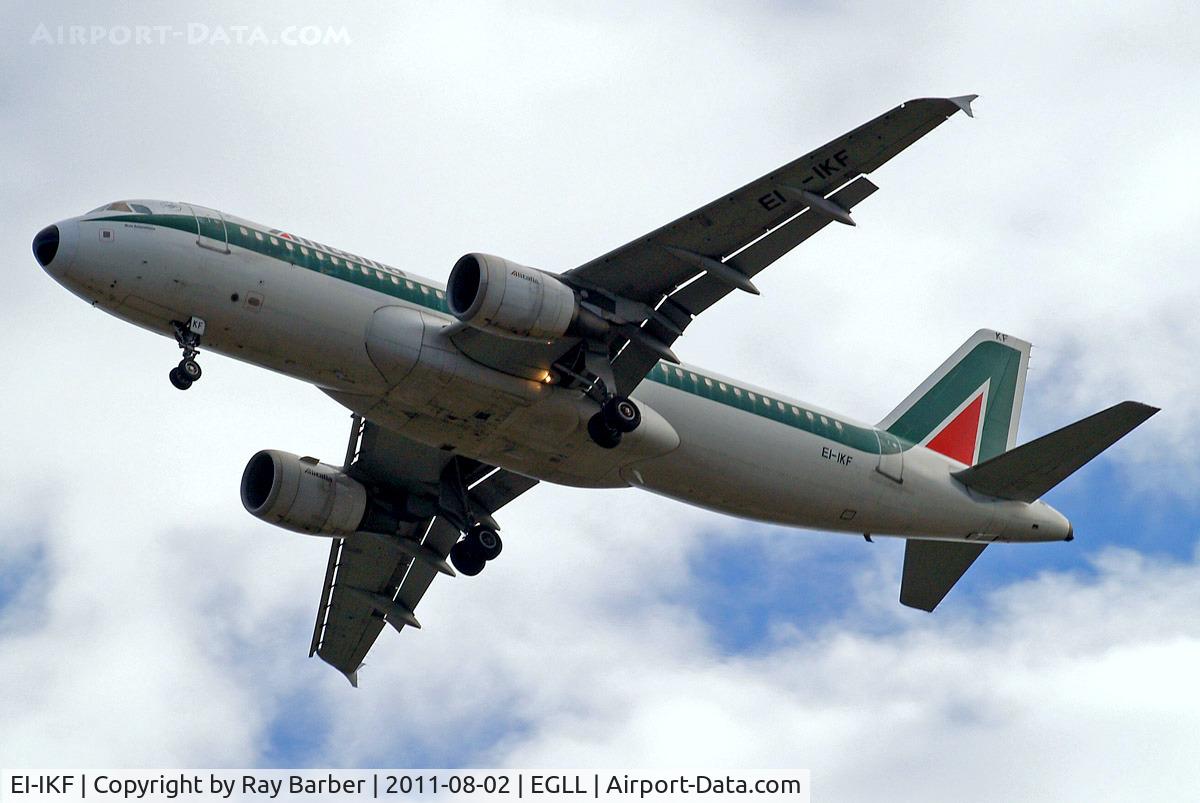 EI-IKF, 2001 Airbus A320-214 C/N 1473, Airbus A320-214 [1473] (Alitalia) Home~G 02/08/2011. On approach 27R.