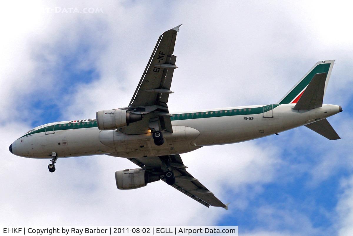 EI-IKF, 2001 Airbus A320-214 C/N 1473, Airbus A320-214 [1473] (Alitalia) Home~G 02/08/2011. On approach 27R.