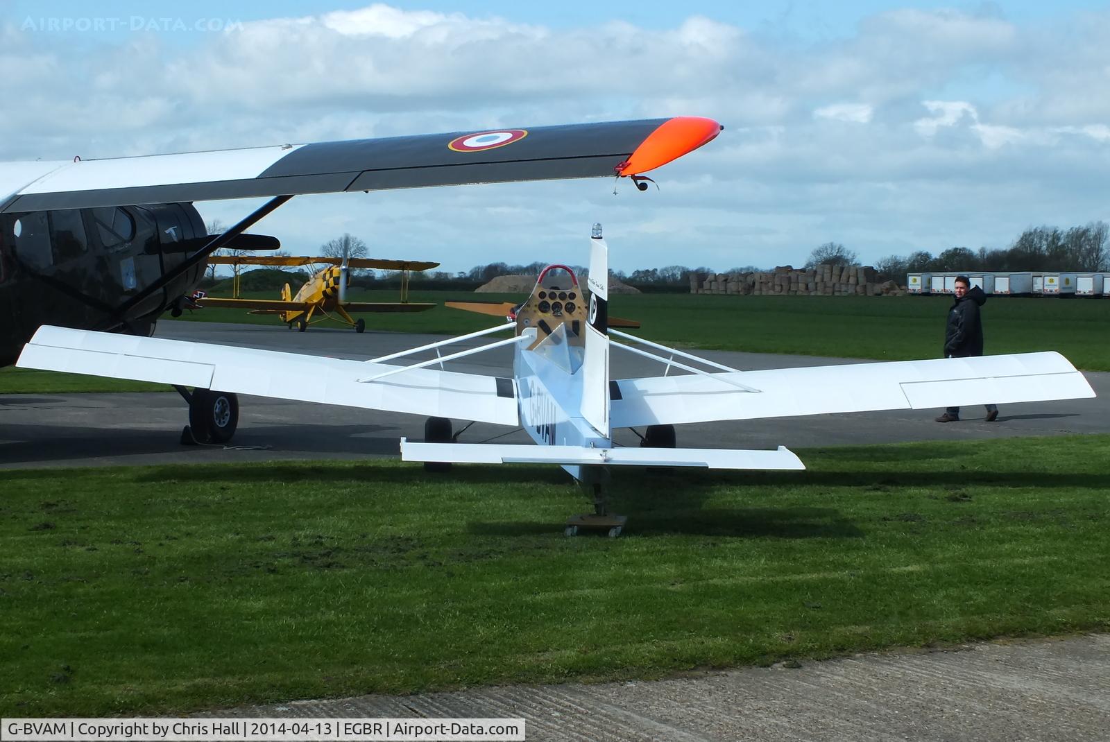 G-BVAM, 1993 Evans VP-1 Volksplane C/N PFA 062-12132, at Breighton's 'Early Bird' Fly-in 13/04/14