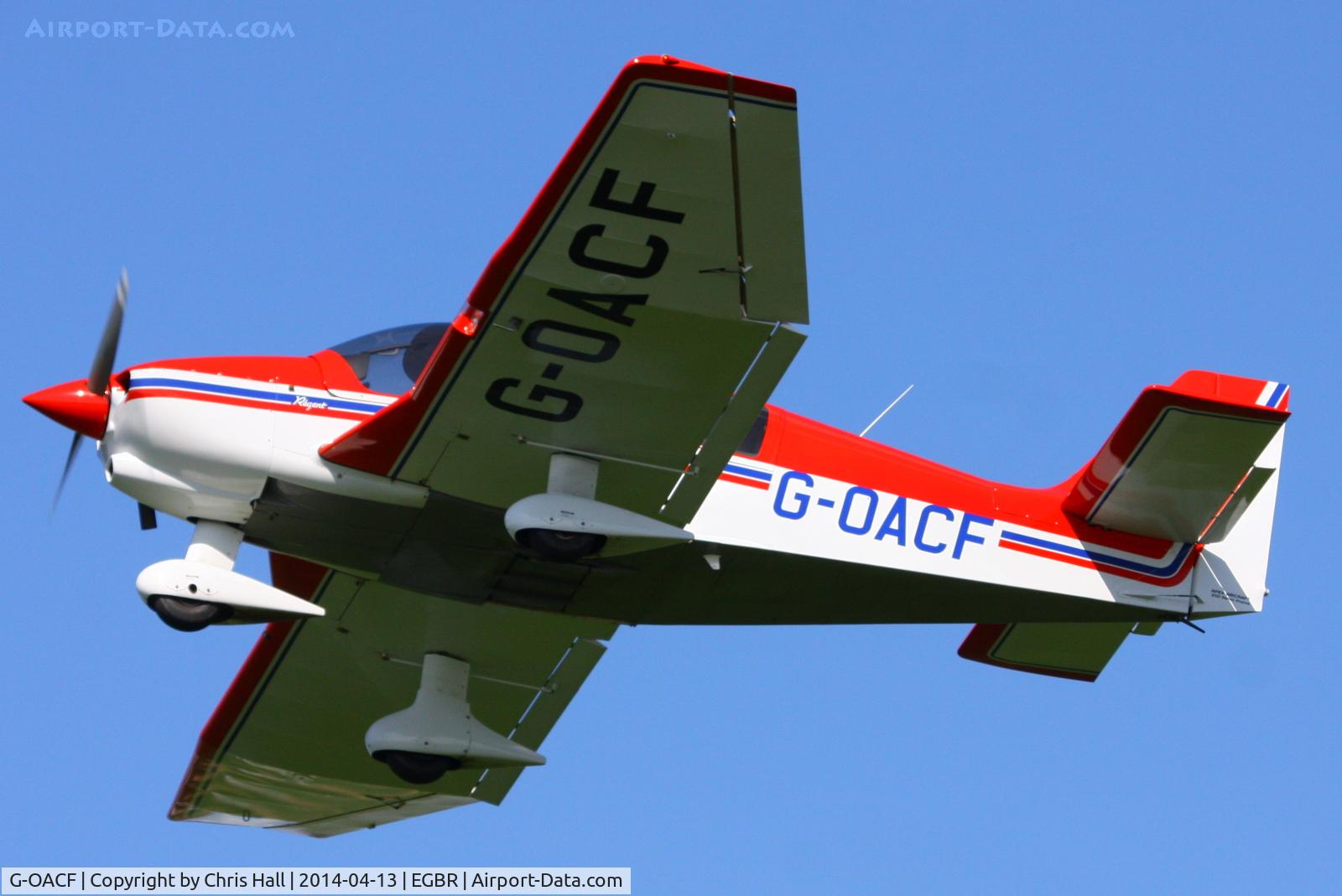 G-OACF, 2003 Robin DR-400-180 Regent Regent C/N 2534, at Breighton's 'Early Bird' Fly-in 13/04/14