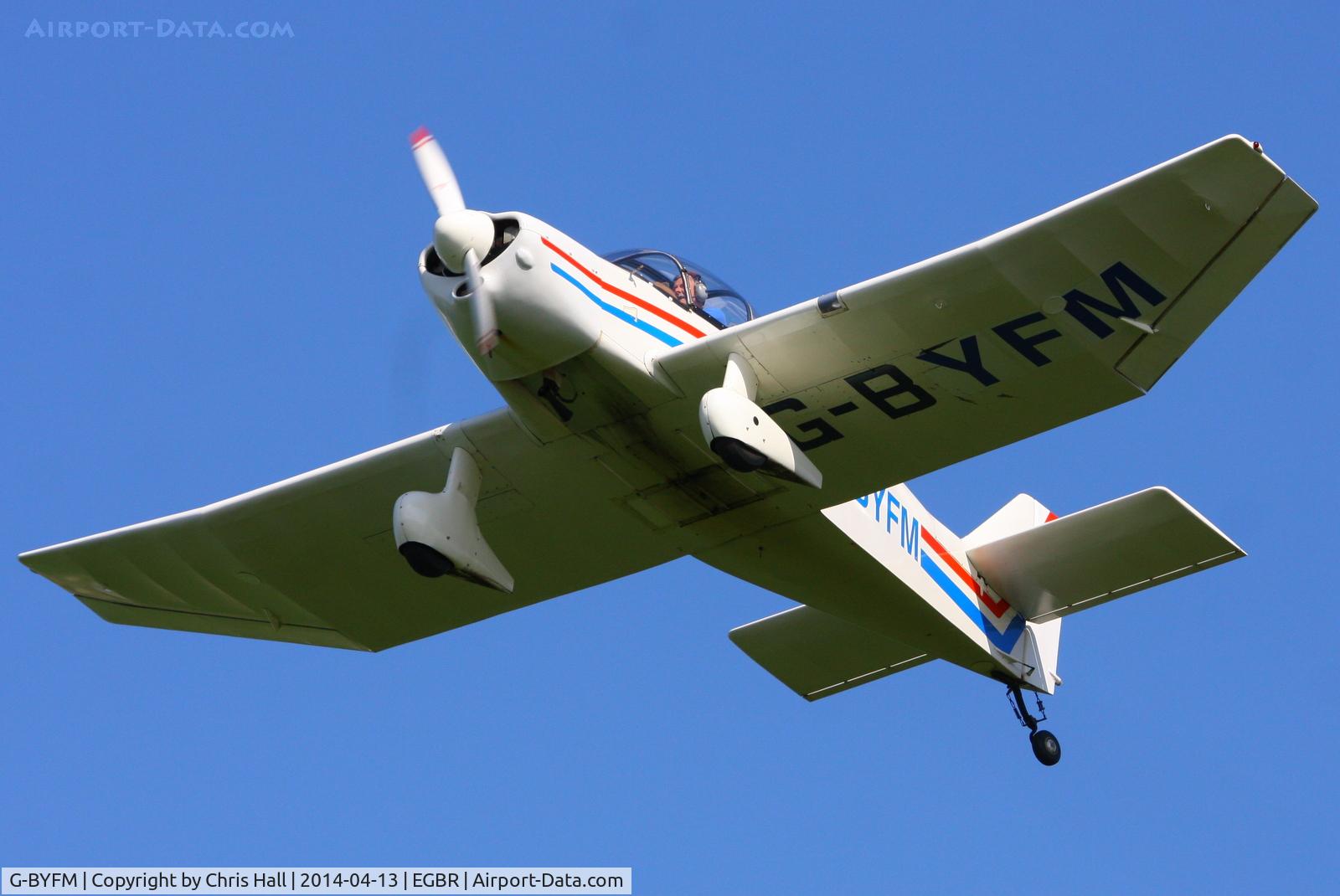 G-BYFM, 2000 Jodel DR-1050 M1 Excellence Replica C/N PFA 304-13237, at Breighton's 'Early Bird' Fly-in 13/04/14