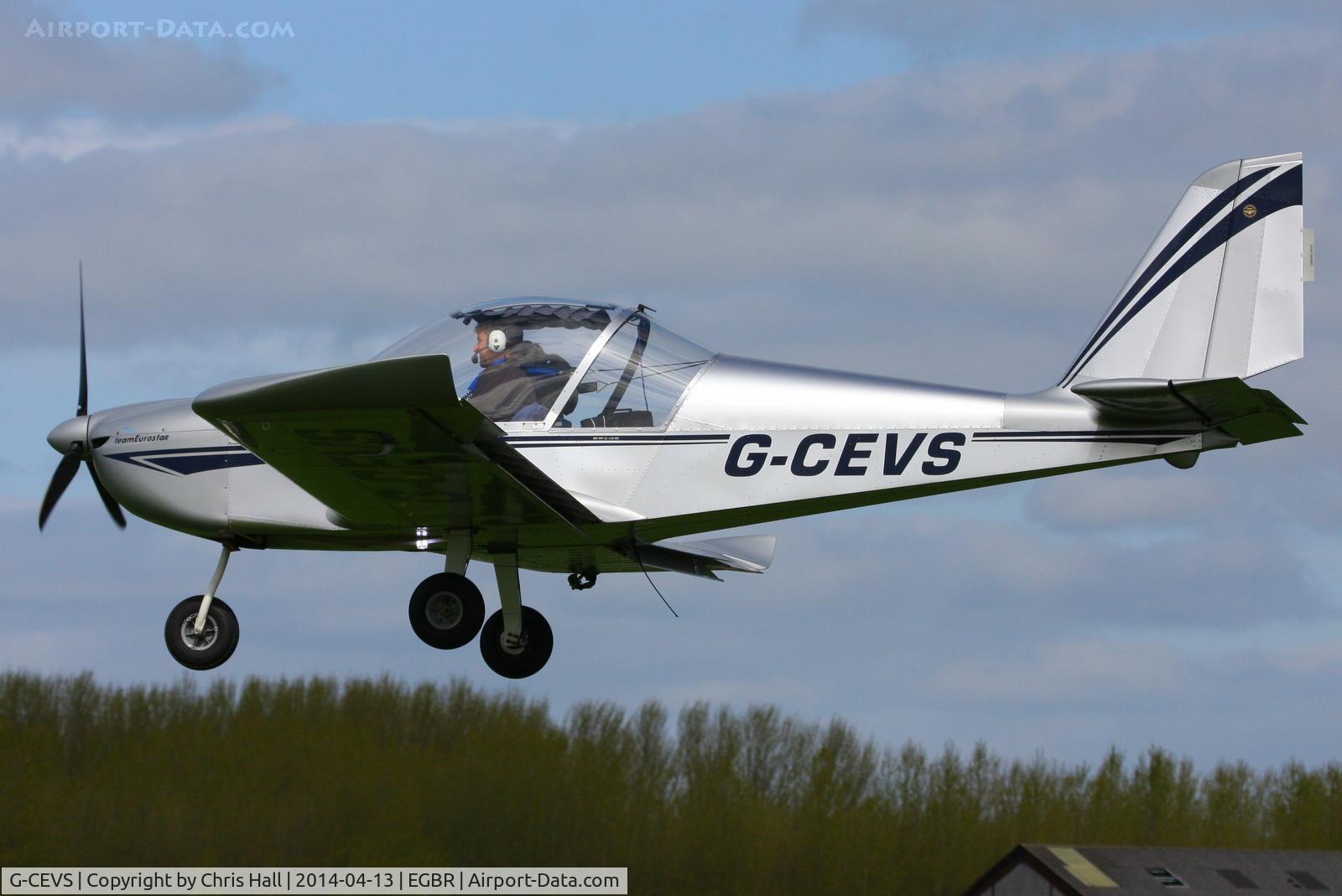 G-CEVS, 2007 Cosmik EV-97 TeamEurostar UK C/N 3102, at Breighton's 'Early Bird' Fly-in 13/04/14