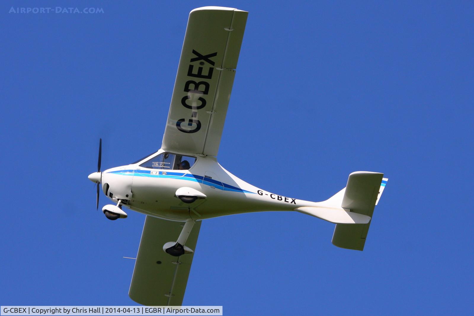 G-CBEX, 2001 Flight Design CT2K C/N 01.08.01.23, at Breighton's 'Early Bird' Fly-in 13/04/14