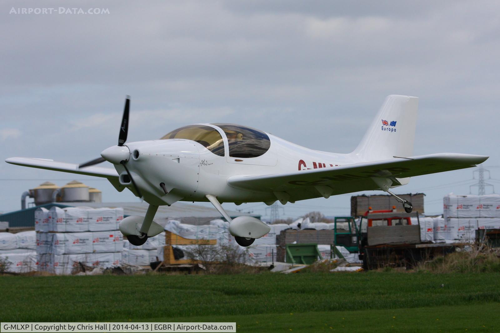 G-MLXP, 2013 Europa  C/N PFA 247-12974, at Breighton's 'Early Bird' Fly-in 13/04/14
