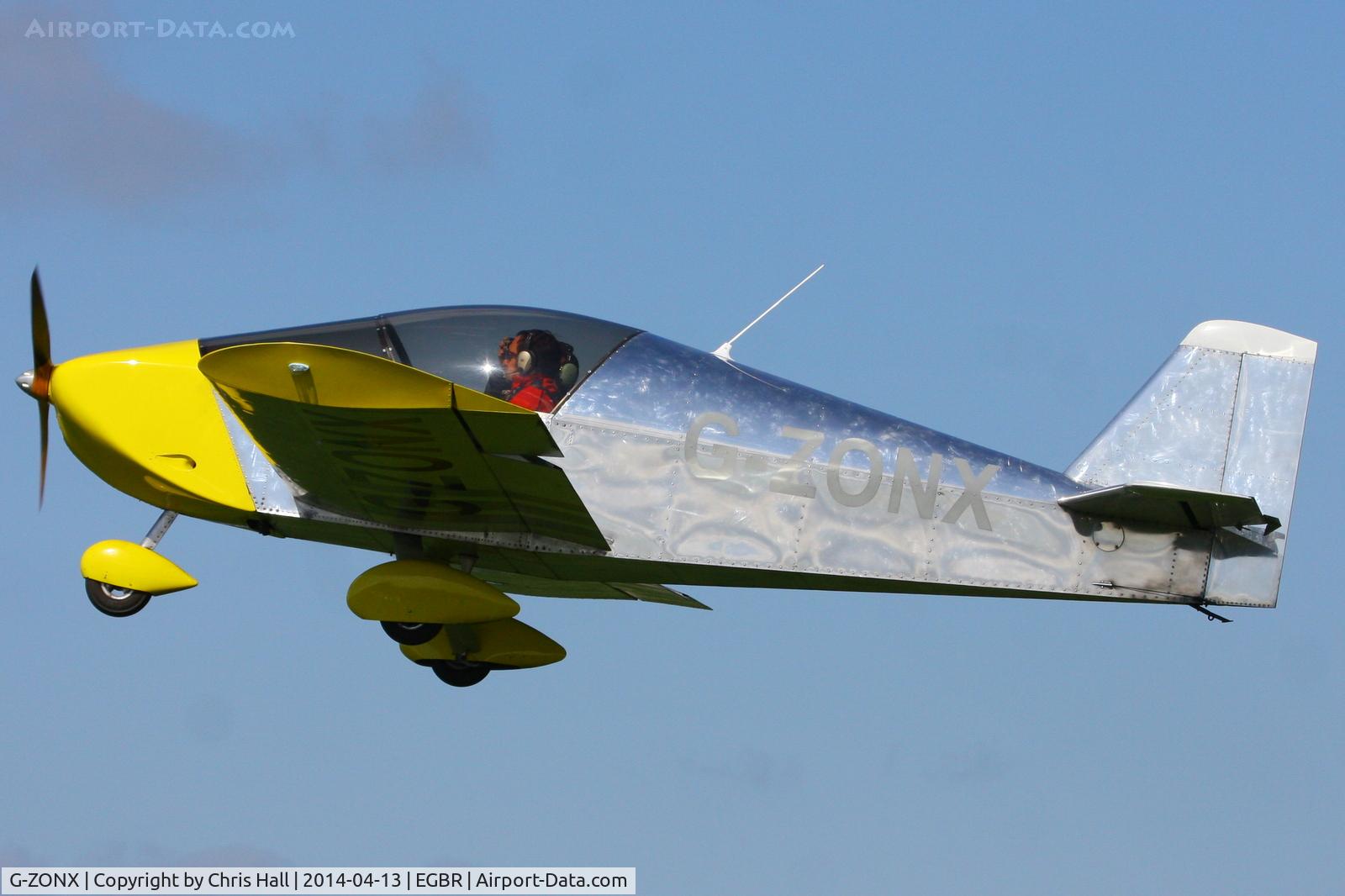 G-ZONX, 2007 Sonex Sonex C/N PFA 337-14689, at Breighton's 'Early Bird' Fly-in 13/04/14