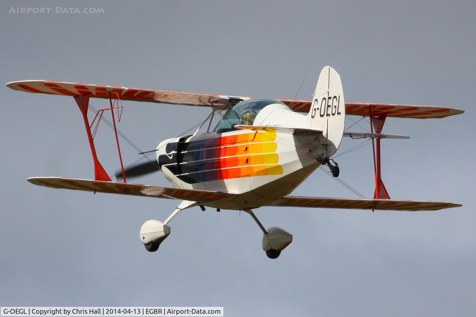G-OEGL, 1982 Christen Eagle II C/N 001 (G-OEGL), at Breighton's 'Early Bird' Fly-in 13/04/14