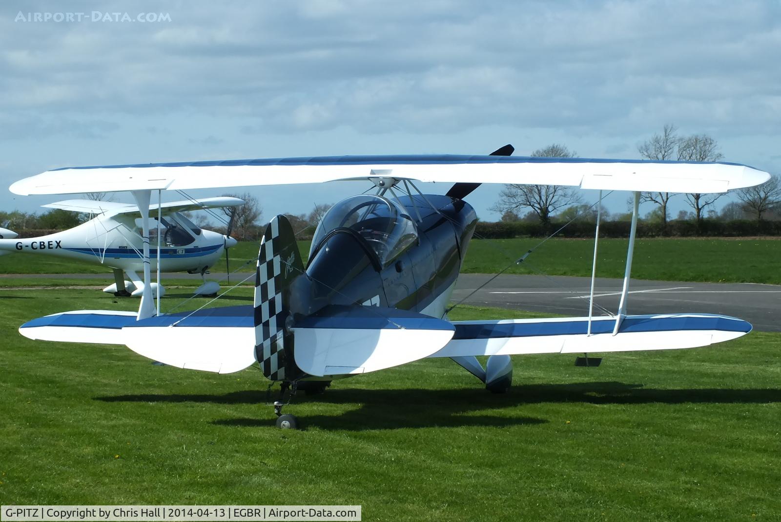 G-PITZ, 1983 Pitts S-2A Special C/N 100ER, at Breighton's 'Early Bird' Fly-in 13/04/14