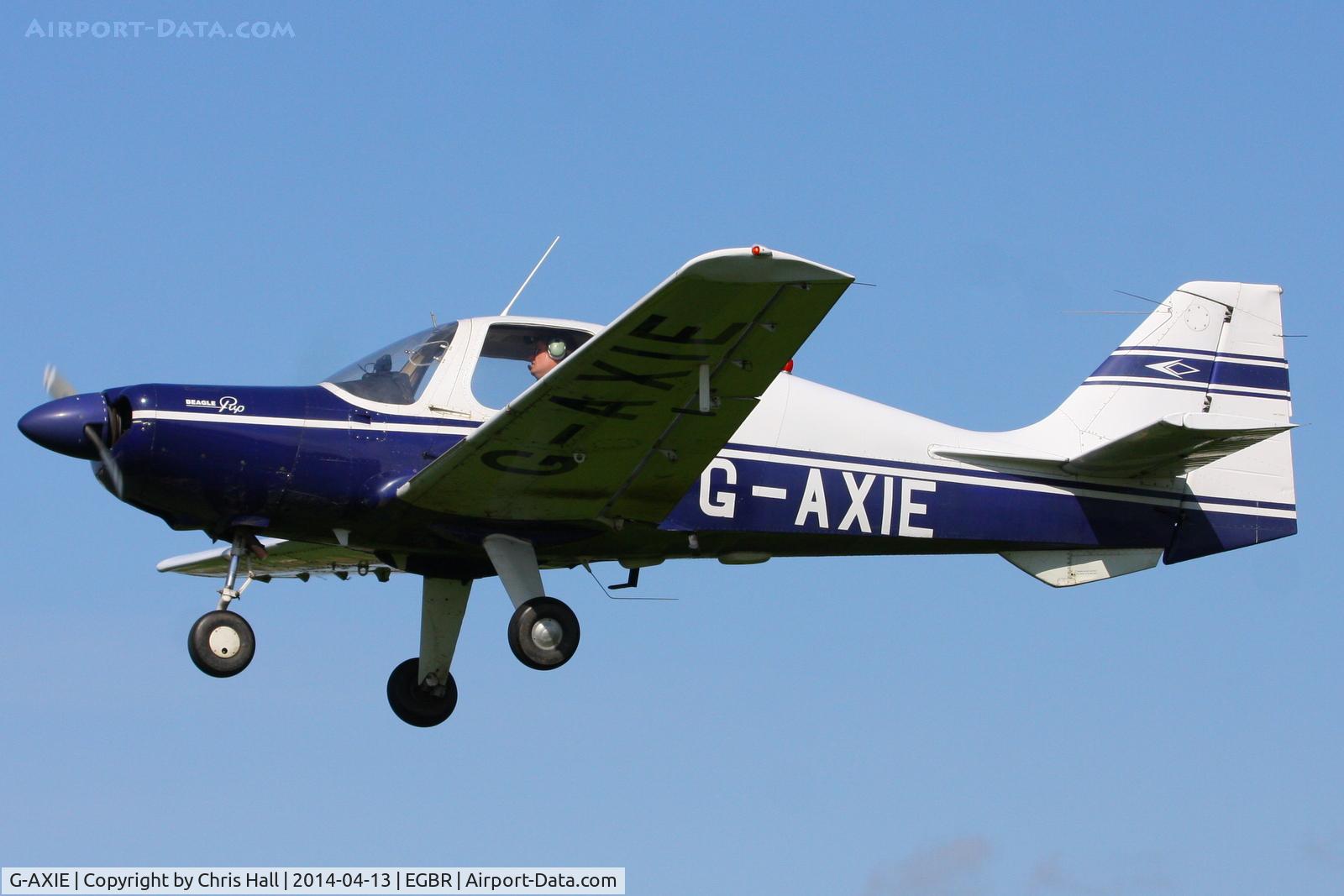 G-AXIE, 1969 Beagle B-121 Pup Series 2 (Pup 150) C/N B121-087, at Breighton's 'Early Bird' Fly-in 13/04/14