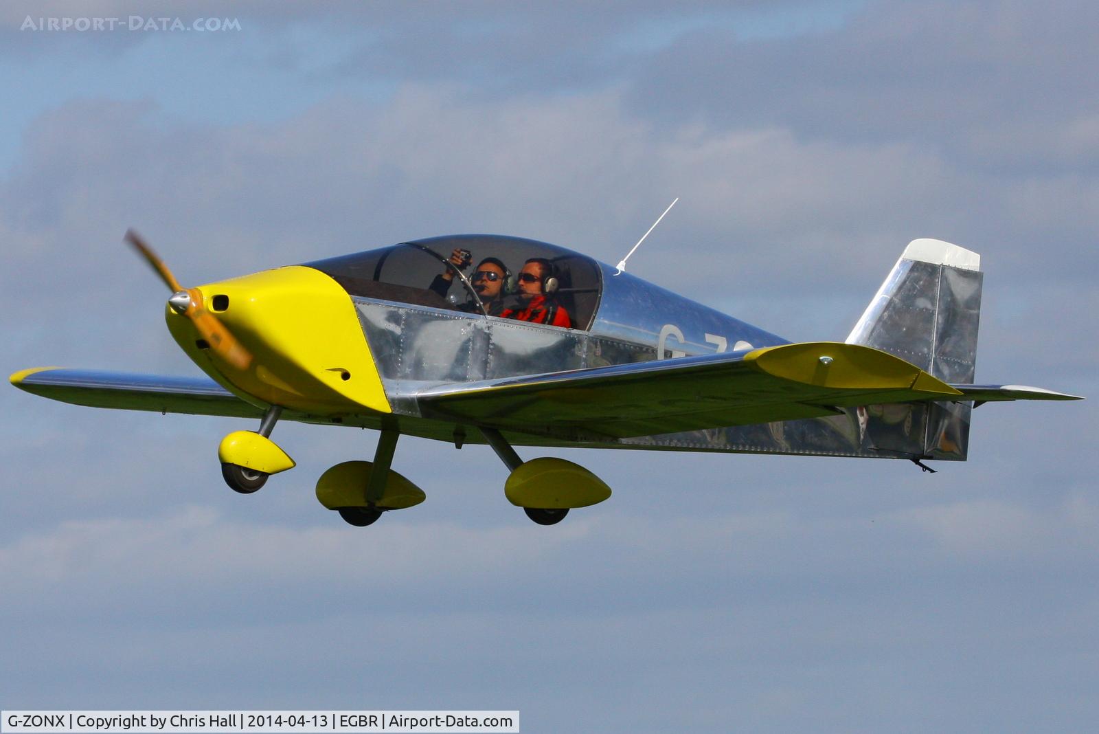G-ZONX, 2007 Sonex Sonex C/N PFA 337-14689, at Breighton's 'Early Bird' Fly-in 13/04/14