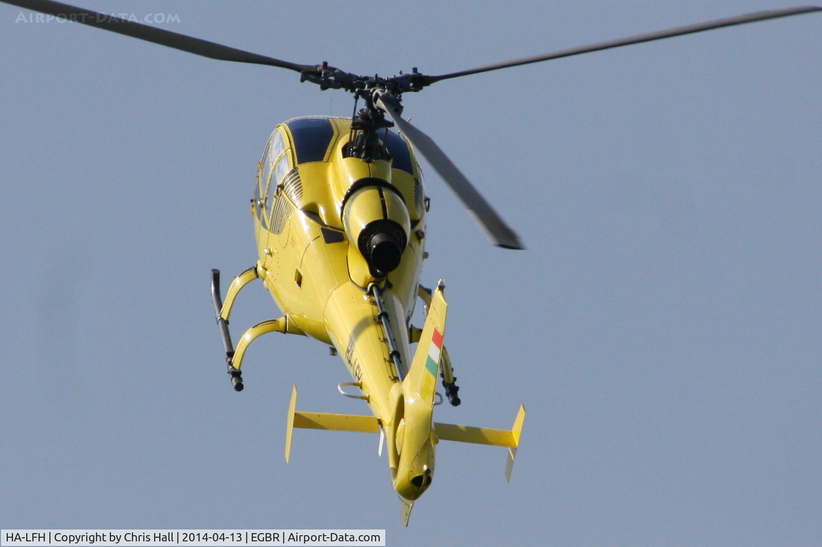 HA-LFH, 1979 Aerospatiale SA-342J Gazelle C/N 1775, at Breighton's 'Early Bird' Fly-in 13/04/14