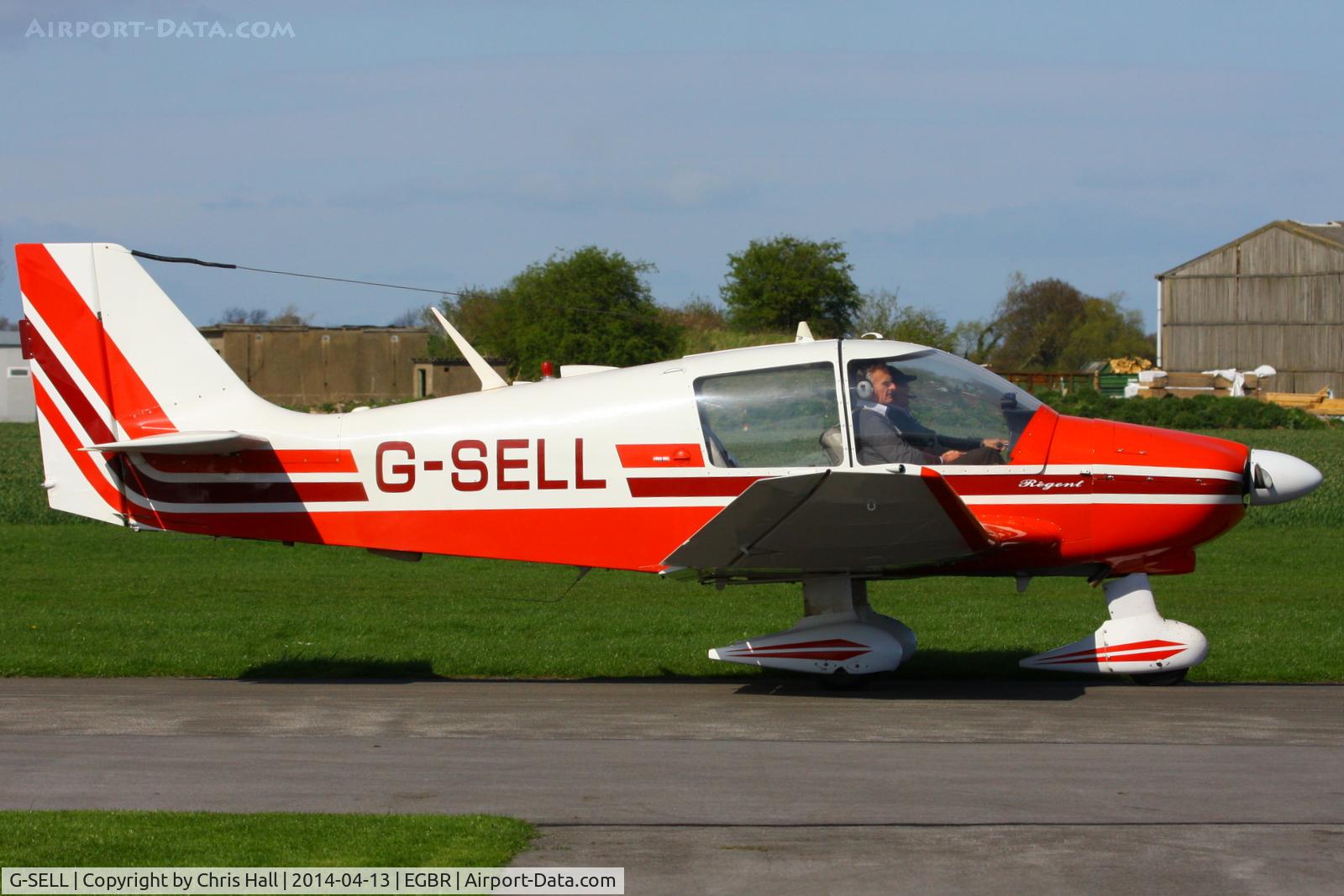 G-SELL, 1976 Robin DR-400-180 Regent Regent C/N 1153, at Breighton's 'Early Bird' Fly-in 13/04/14