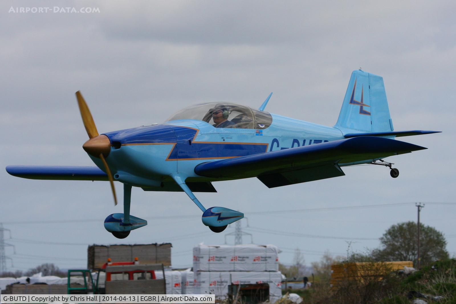 G-BUTD, 1993 Vans RV-6 C/N PFA 181-12152, at Breighton's 'Early Bird' Fly-in 13/04/14