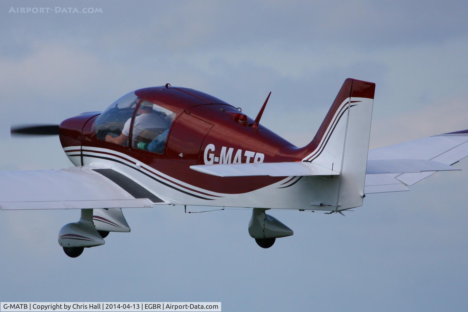 G-MATB, 1972 Robin DR-400-160 Chevalier C/N 735, at Breighton's 'Early Bird' Fly-in 13/04/14