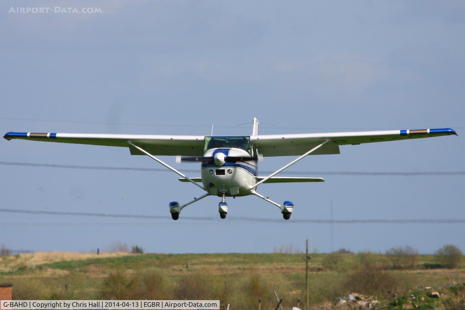 G-BAHD, 1972 Cessna 182P Skylane Skylane C/N 18261501, at Breighton's 'Early Bird' Fly-in 13/04/14