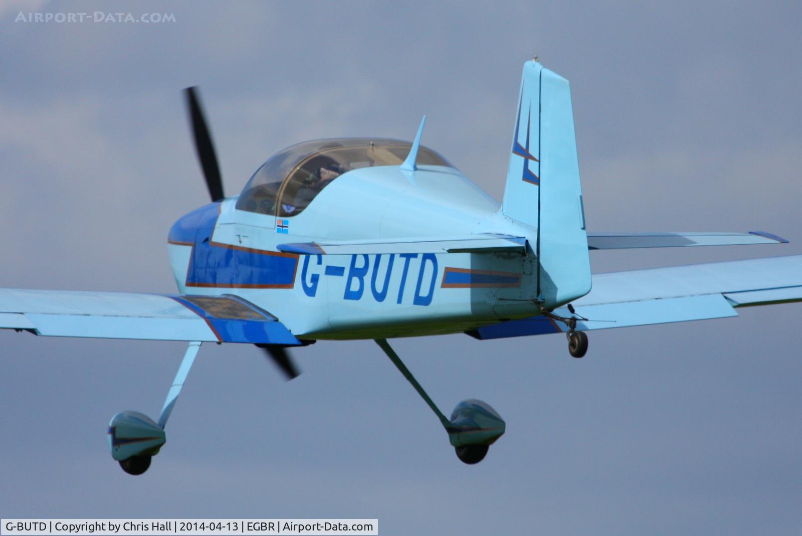 G-BUTD, 1993 Vans RV-6 C/N PFA 181-12152, at Breighton's 'Early Bird' Fly-in 13/04/14